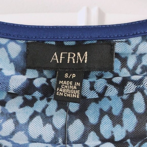 AFRM Thong Bodysuit The Romy Python Top Size S NWT - Picture 12 of 15